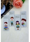 Artık Okuyorum Temalı Kitap Ayracı (4 Lü Set)