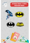 Batman Temalı İsme Özel 186 Adet Defter-Kalem-Kitap Etiketi