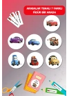 Cars Arabalar Temalı İsme Özel 186 Adet Defter-Kalem-Kitap Etiketi