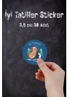 İyi Tatiller Temalı Etiket, 30 Adet 3,5 cm, Karne, Mezuniyet, Hediye Sticker, Öğretmen Etiketi