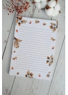 Meşe Palamutu Sonbahar Kış, A5 Notepad, Memopad, Bloknot, Defter, Not Defteri