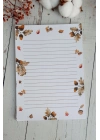 Meşe Palamutu Sonbahar Kış, A5 Notepad, Memopad, Bloknot, Defter, Not Defteri