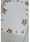 Meşe Palamutu Sonbahar Kış, A5 Notepad, Memopad, Bloknot, Defter, Not Defteri