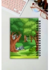 Renkli Orman Çocuk Kitap Okuma Günlüğü, Çocuklar Için Günlük, Book Reading Daily