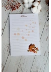 Sonbahar Sevimli Sincap, Kış, Yılbaşı A5 Notepad Memopad Bloknot Defter Not Defteri