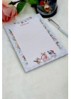 Yılbaşı Temalı Sevimli Hayvanlar A-5 Note Pad, Bloknot, Defter, Not Kağıdı, Not Defteri