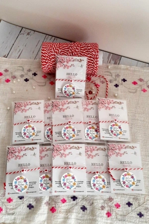 10lu Kalpli Marteniçka Bileklik şans Dilek Bilekliği Mart İpi 8 Mart Dünya Kadınlar Günü Hediyesi