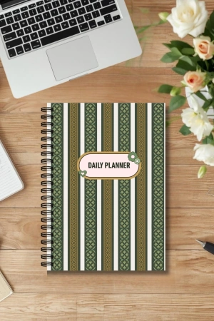 Etnik Desen - A5 Boy Günlük Planlayıcı , Daily Planner, To Do List-Konsept Not Defteri, Notepad
