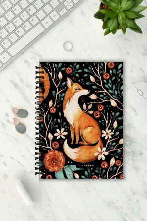 Mistik Tilki Tasarım, A5-Günlük Planlayıcı , Daily Planner, To Do List-Konsept Not Defteri, Notepad