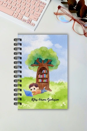Renkli Erkek Çocuk Kitap Okuma Günlüğü, Çocuklar Için Günlük, Book Reading Daily