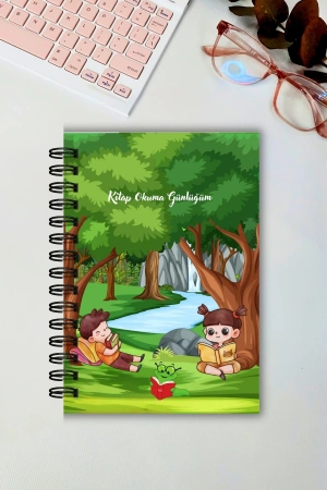 Renkli Orman Çocuk Kitap Okuma Günlüğü, Çocuklar Için Günlük, Book Reading Daily