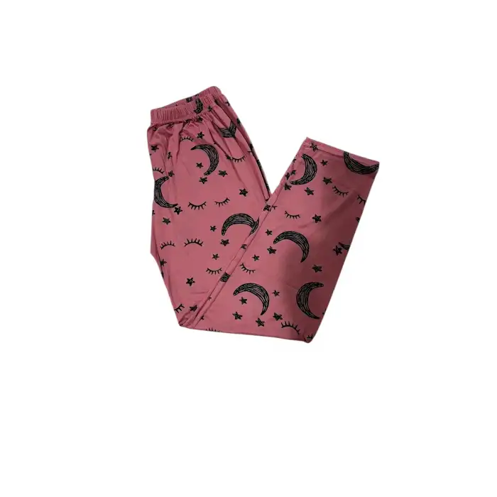 MİLAN KUMAŞ AY YILDIZ DESENLİ ALT PİJAMA