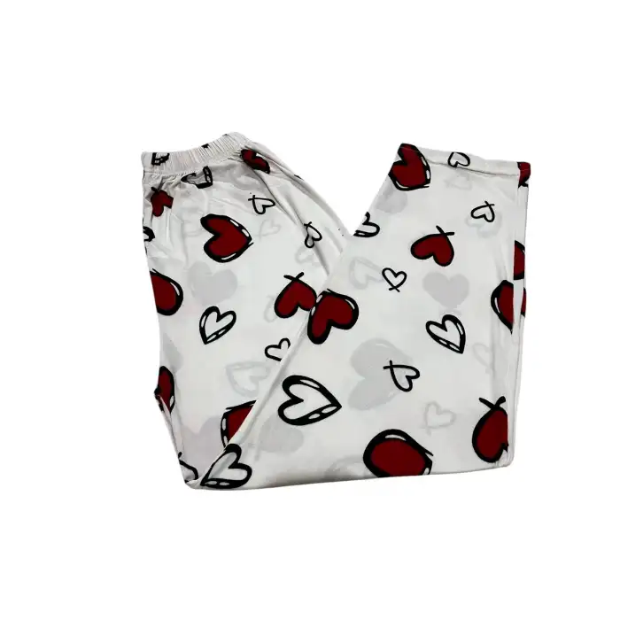 MİLAN KUMAŞ KALPLİ ALT PİJAMA