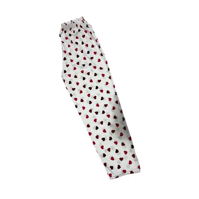 MİLAN KUMAŞ MİNİK KALPLİ ALT PİJAMA