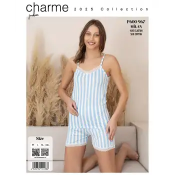 KADIN ASKILI KISA ŞORTLU PİJAMA TAKIMI