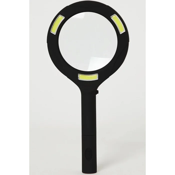 3 Ledli Işıklı El Büyüteci 250 Lümen Beyaz Işık Büyüteç 3x Zoom Tamirci Büyüteç Wt374