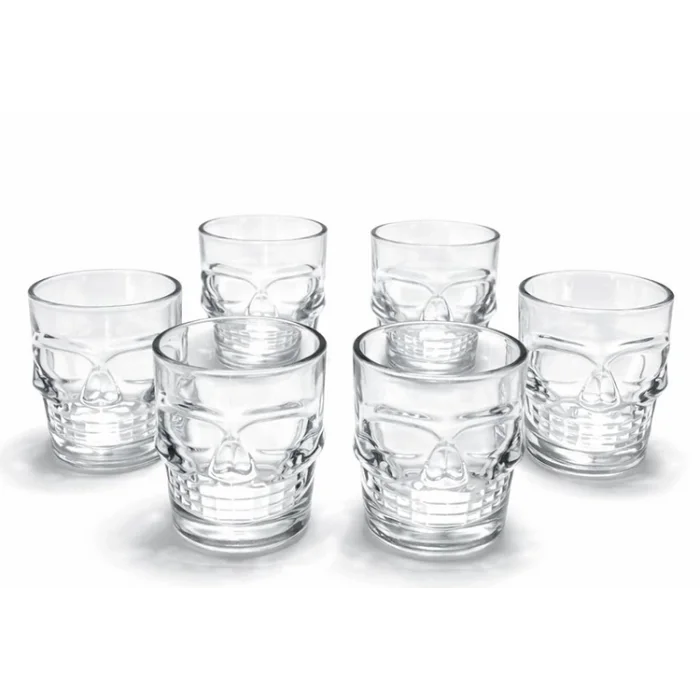 6lı Kurukafa Cam Shot Bardağı Alk2151