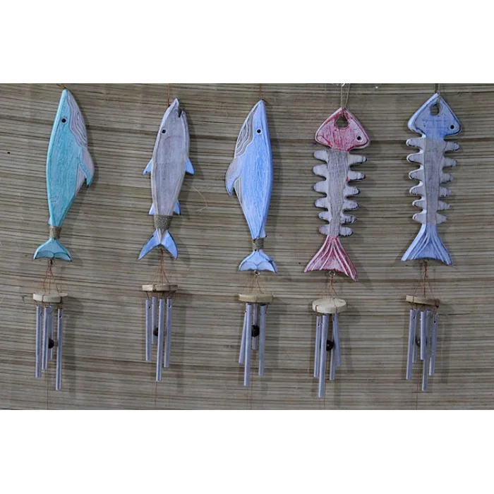 Ahşap Balıklı Metal Çan No:5