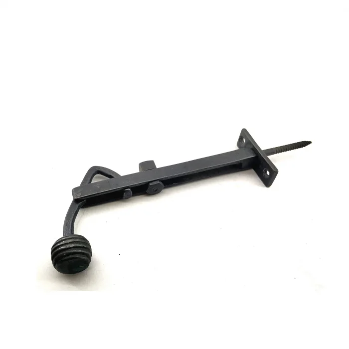 Antika Tarz Dekoratif Pirinç Ayarlı Panjur Stoperi - 150x55 Mm, Oksit