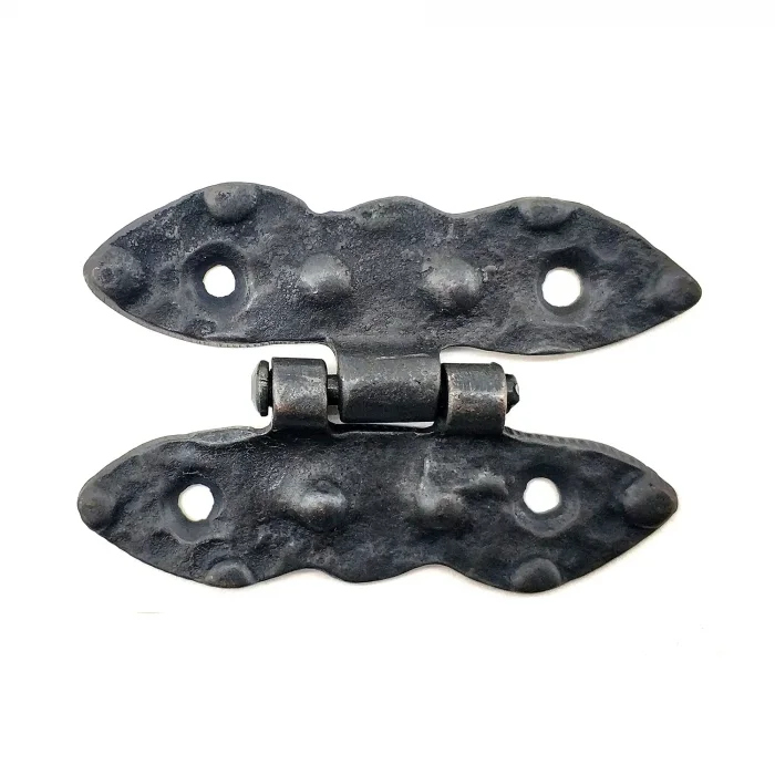 Antika Tarz Dekoratif Pirinç Bodur Menteşe - 75x50 Mm, Oksit