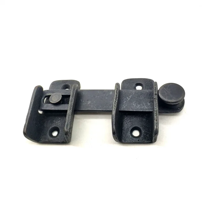 Antika Tarz Dekoratif Pirinç Kapı Mandalı - 57x115 Mm, Oksit