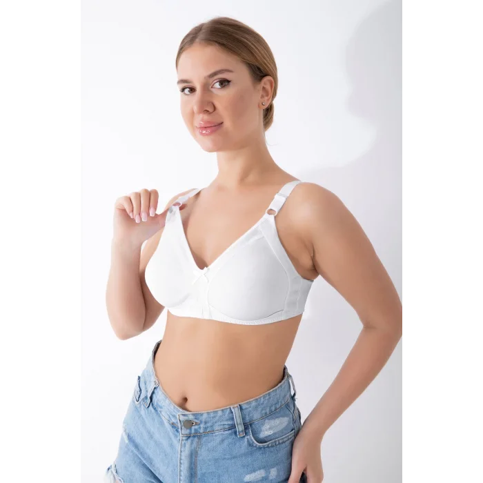 Beyaz Dikişsiz Toparlayıcı Sütyen - 501