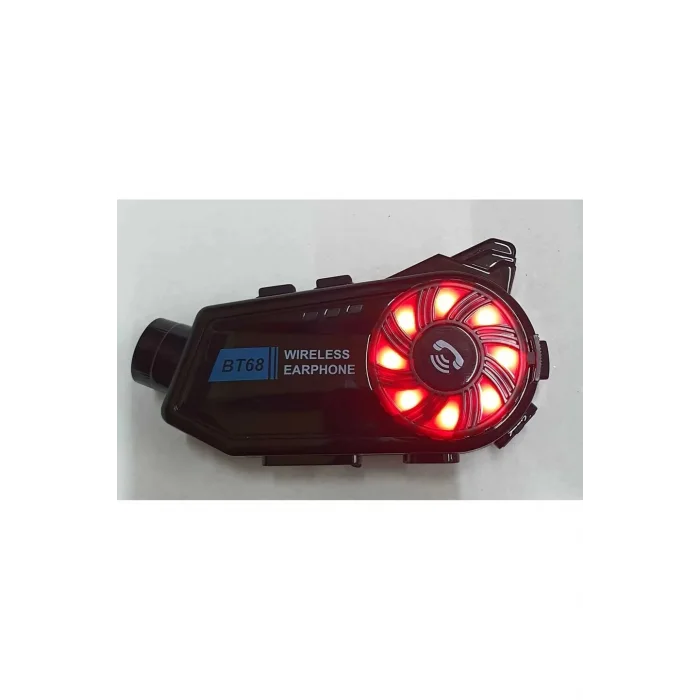 Bt68 Motosiklet Kask Bluetooth Kulaklık 1080p Kamera Ses Kontrolü Video Kayıt Özellikli İntercom