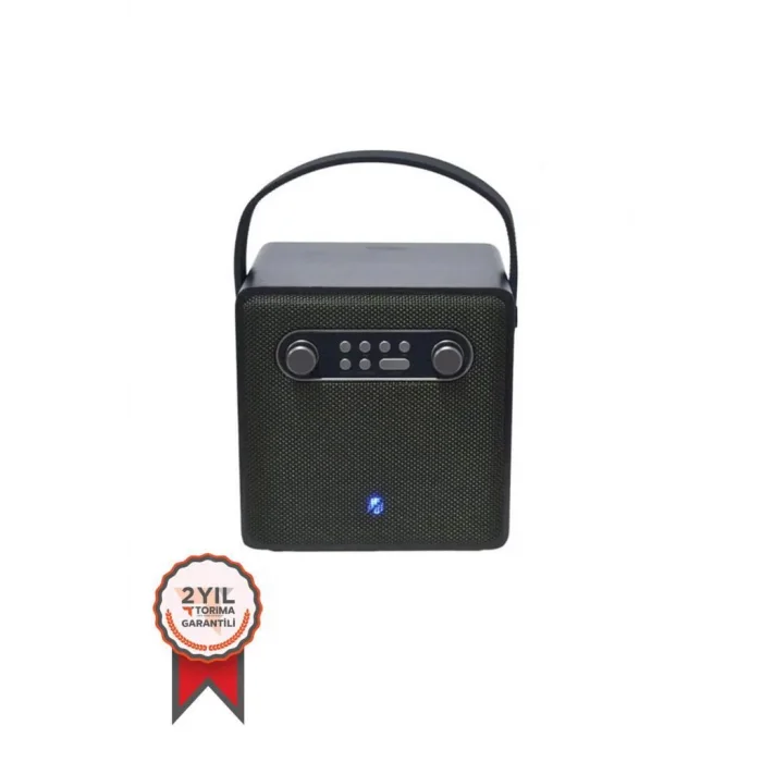 Bts-1688 Yeşil Mikrofonlu Karaoke Bluetooth Hoparlör