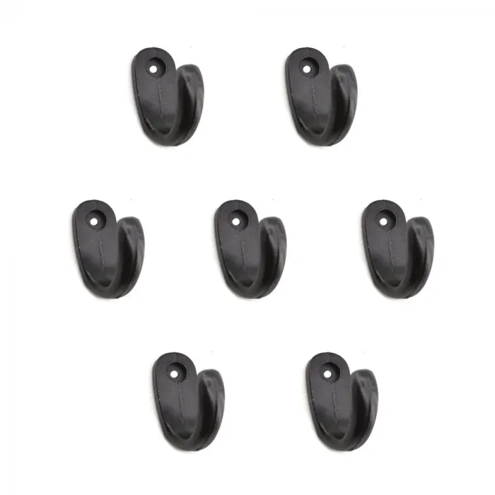 Büyük Tekli Fincan Askı, Dekor Askısı - Siyah, 100 Adet, 12x23x30 Mm