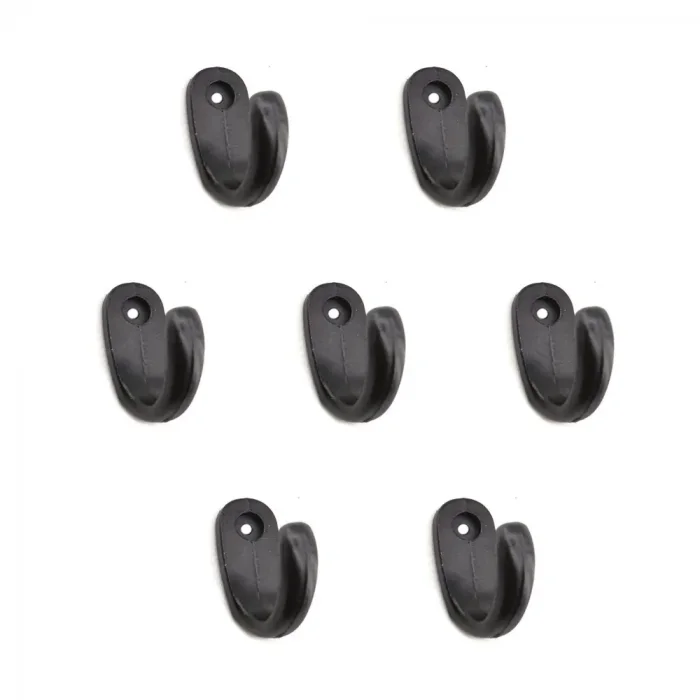 Büyük Tekli Fincan Askı, Dekor Askısı - Siyah, 12x23x30 Mm