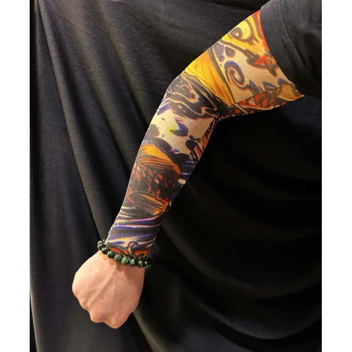 Çorap Dövme Giyilebilir Kol Bacak Dövmesi Likralı 2 Adet Model 27