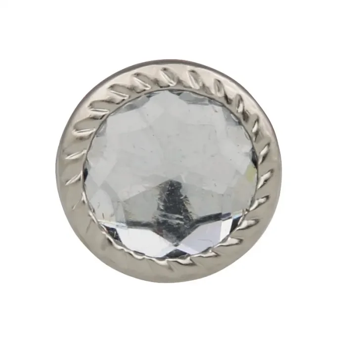 Dekoratif Parlak Taşlı Kabara Raptiye 17 Mm - 50