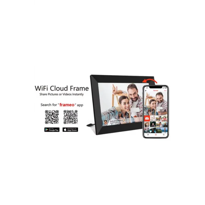 Dijital Fotoğraf Çerçevesi Wifi 10.1 İnç 32gb Dokunmatik Ekran, Uygulama Üzerinden Fotoğraf/video Paylaşımı