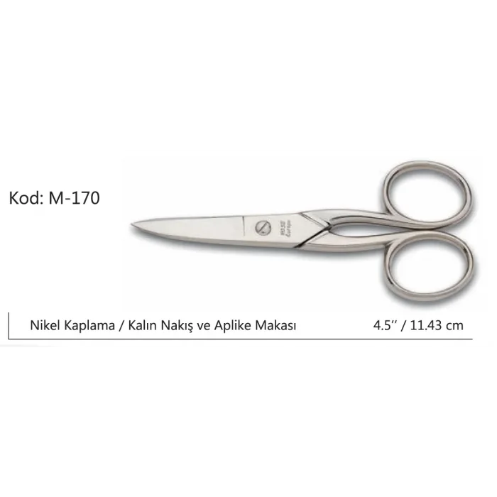 Europe Kalın Nakış Makası Süper Kalite No:4.5 11,43 Cm