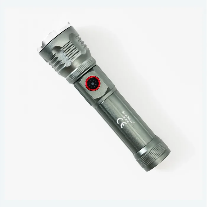 Gold Police Gp-216 Şarjlı El Feneri Güçlü Tg Led 2000 Lümen