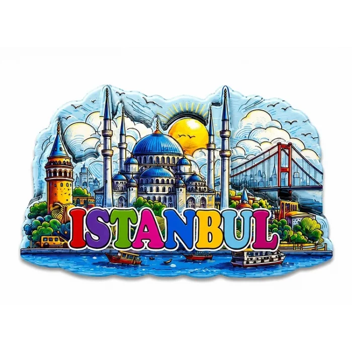İstanbul Temalı Silikon Buzdolapı Süsü Magnet Alk5374