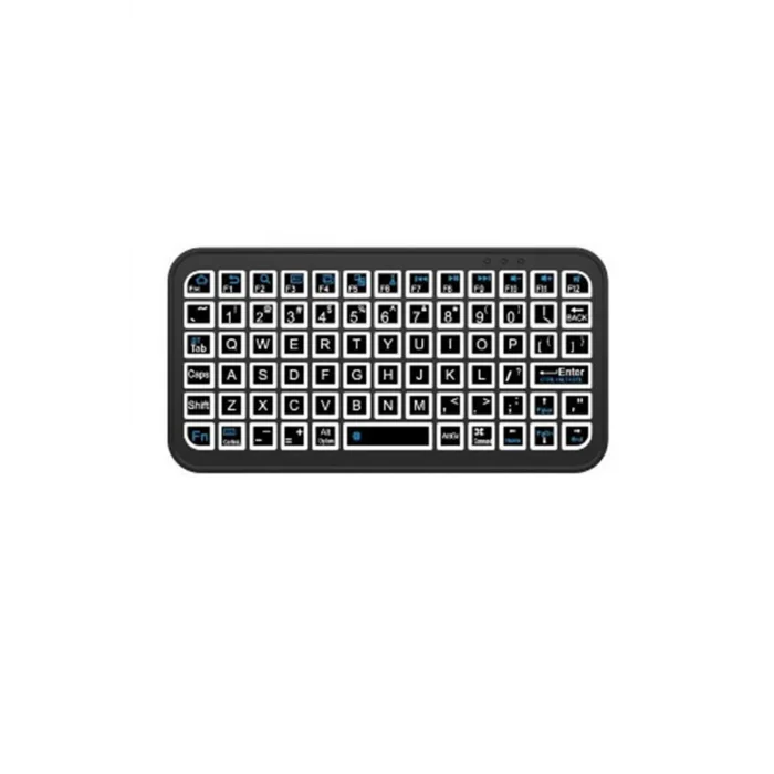 Mini Klavye Smarttv Işıklı Bluetooth Kablosuz Televizyon Ps3 Dizüstü Tabletler Ve Telefonlar İçin