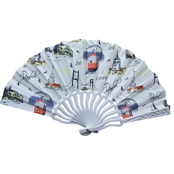 Plastik Kumaş Yelpaze 12li İstanbul