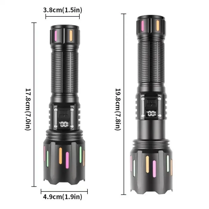 Ps-9954 30w Zoomlu Led Powerbank Özellikli Şarjlı Profesyonel El Feneri