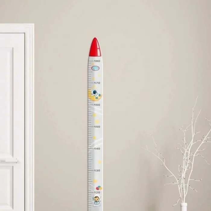 Sevimli Sarı Zürafa   Yeşil Dinazor   Deniz Kızı   Roket  Ağaç Boy Ölçüsü Sticker