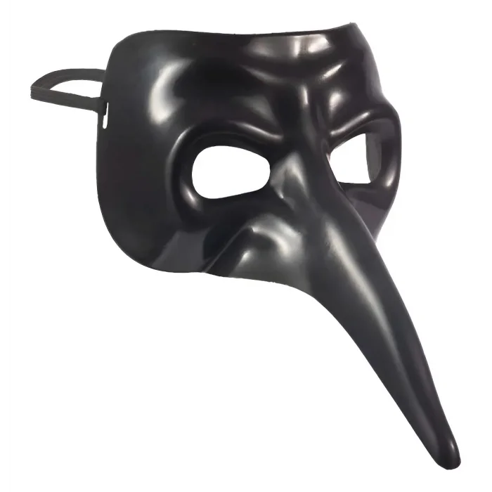 Siyah Uzun Burun Veba Doktoru Maskesi