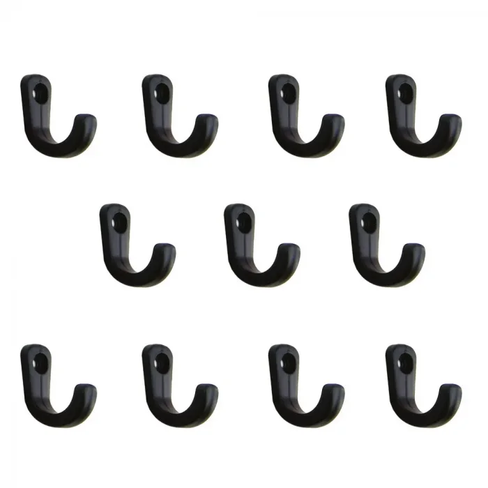 Tekli Anahtar, Bijuteri, Vitrin, Dekor Askısı - Siyah, 10x18x22 Mm