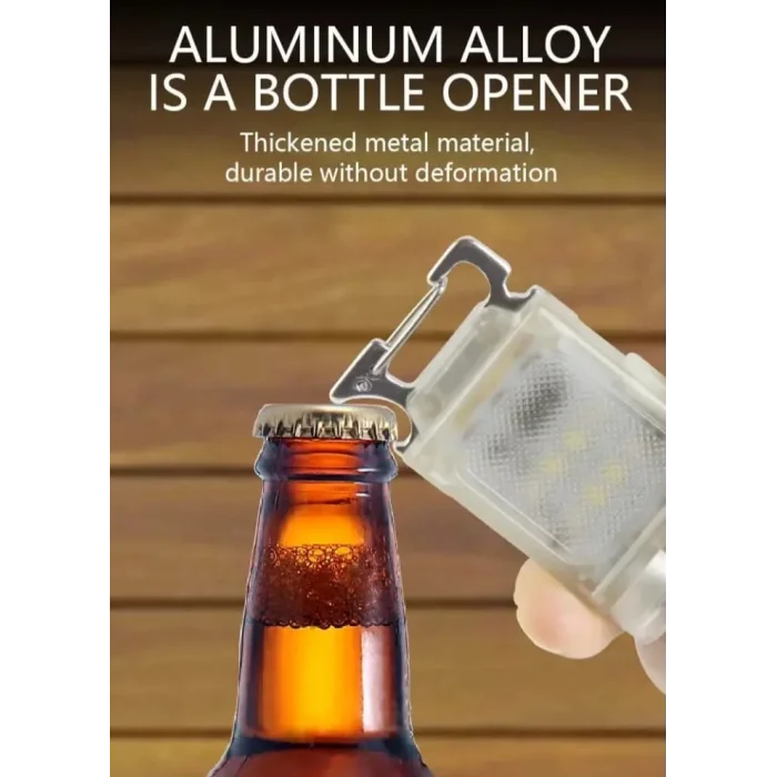 V15 Edc El Feneri 1200lm Anahtarlık Işık Tip-c Şarj Edilebilir Taşınabilir Mini Torch Mıknatıs Klips Ile Kamp Cep Fener