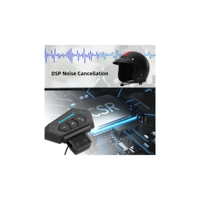 Bt12 Kask Kulaklık Bluetooth Motosiklet Kulaklık Interkom Motorsiklet Kulaklık