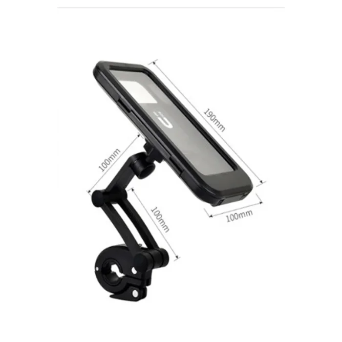 Gidon Bağlantılı Su Geçirmez Mıknatıslı Motorsiklet Telefon Tutucu