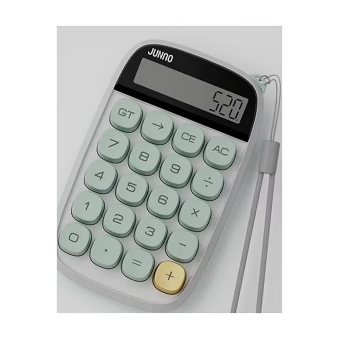 Sevimli Kare Tuşlu 10 Haneli Ldc Ekran Hesap Makinası Kahverengı