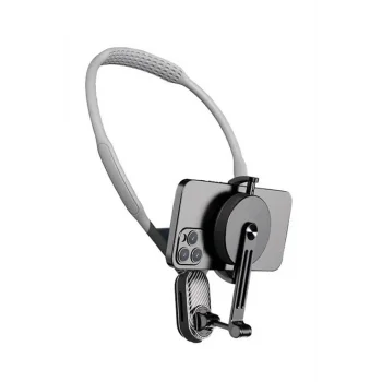 360 Derece Ayarlanabilir Boyun Askılı Manyetik Telefon Tutucu