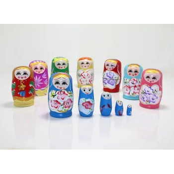5li Ahşap Matruşka Alk1204