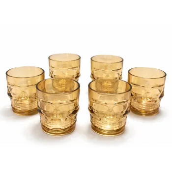 6lı Cam Kurukafa Bardak Seti Alk2161