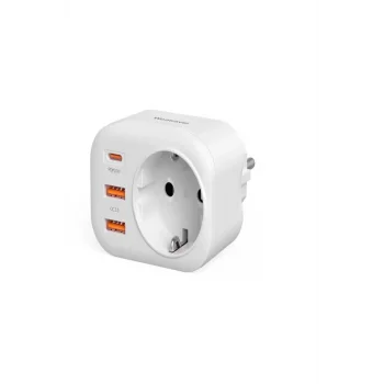 Ac-115 2500w 3.4a 2usb 1type-c 1soket Akım Korumalı Şarj Adaptörü Priz Çoğaltıcı